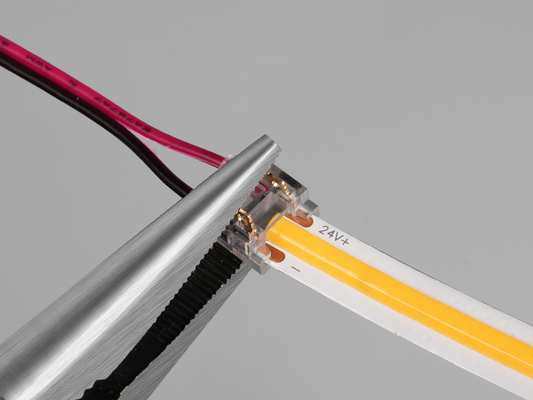 شريط إضاءة LED من LETARON COB، شريط إضاءة LED بجهد 24 فولت، 480 قطعة/متر من مصابيح LED، سطوع فائق عالي اللمعان 3000K أبيض دافئ 3 أمتار، قابل للتعتيم مع شريط 3M، مزود طاقة UL بقوة 30 واط، مفتاح لمس لغرفة النوم والمنزل والمطبخ DIY